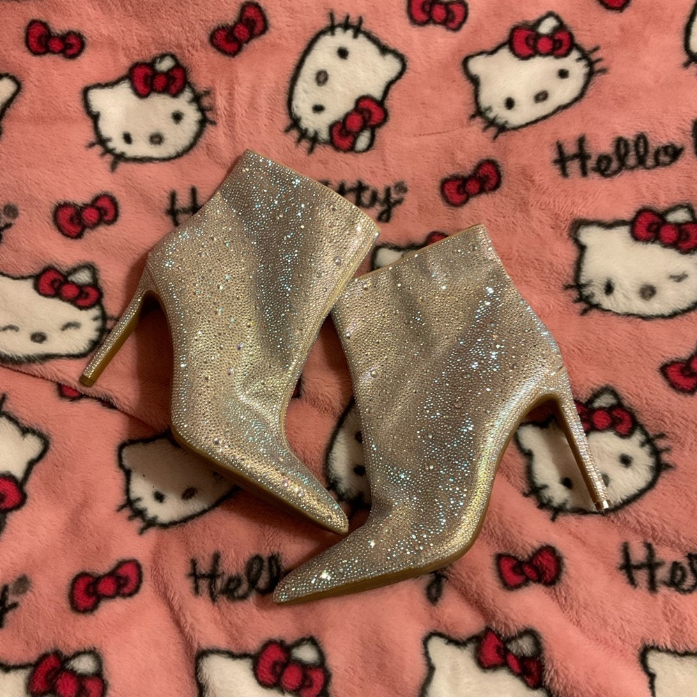 RHINESTONE GOGO BOOTS